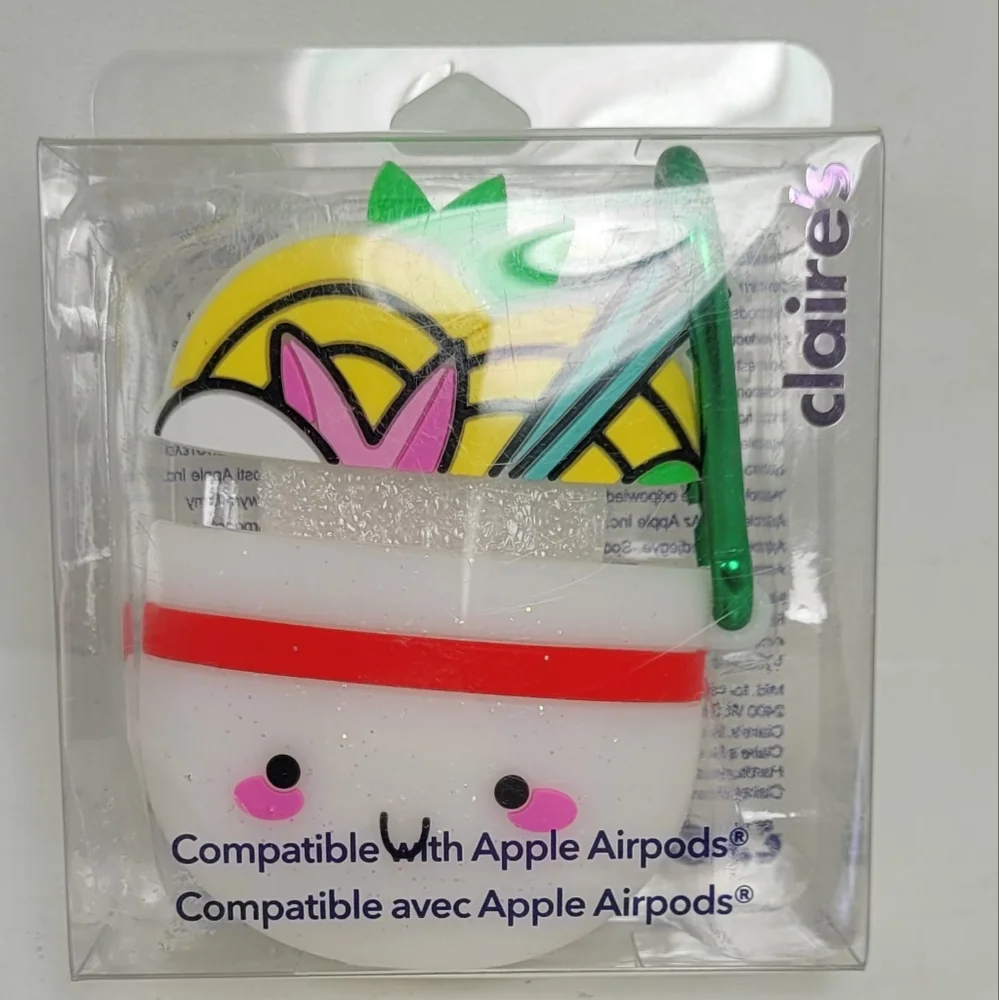 Claire's Fruit Design AirPods Case with Red and Green Accents